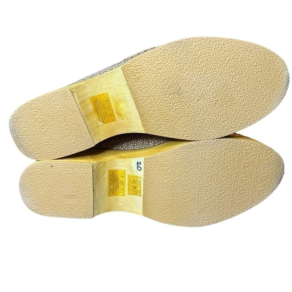 Kelsi Dagger Brooklyn Window Leather Wooden Platform Mules Size 8